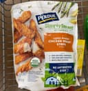 Lightly breaded chicken breast strips