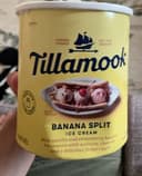 Banana split ice cream