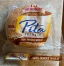 100% whole wheat pita pockets