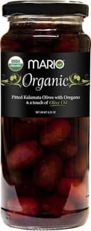 Greek organic kalamata pitted with oregano