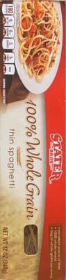 100% Whole Grain Thin Spaghetti