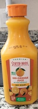 100% Orange Juice No Pulp