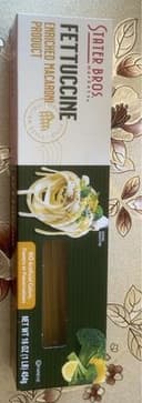 Fettuccine enriched macaroni product
