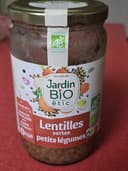 Lentilles vertes petits légumes
