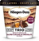 Crispy belgian chocolate salted caramel & chocolate ice cream