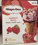 Summer Berry Belgian Waffle Cones