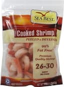 Cooked peeled and deveined shrimp