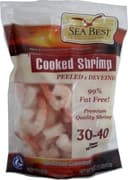 Cooked peeled and deveined shrimp