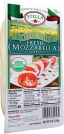 Organic fresh mozzarella cheese