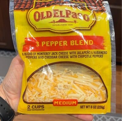 3 pepper blend cheese