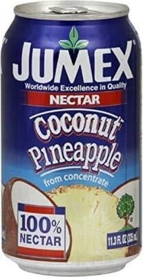 Coconut pineapple nectar from concentrate