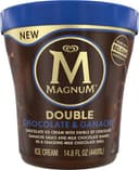 Chocolate ice cream with swirls of chocolate