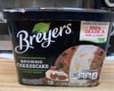 Brownie cheesecake layered frozen dairy dessert