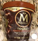 Double almond ice cream with brown butter sauce