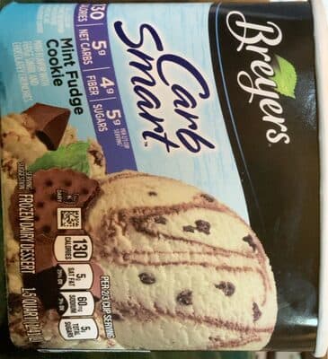 Carb smart mint fudge cookie ice cream