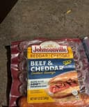 Beef and cheddar smoked sausage
