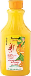 Light Orange Juice Beverage