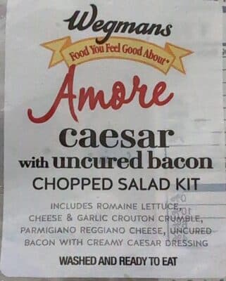 Amore Caesar with uncured bacon chopped salad kit