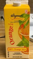 100% Orange Juice No Pulp