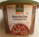 At home minestrone soup with chickpeas & kale