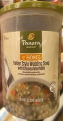 Italian wedding soup with chicken meatballs