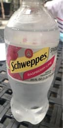 Raspberry lime sparkling seltzer water