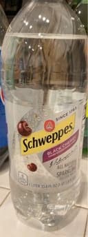 Black cherry sparkling water