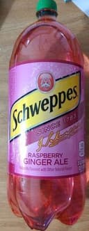 Ginger ale raspberry bottle naturally flavored one bottle