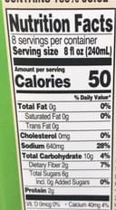 100% Vegetable Juice