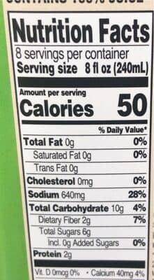 100% Vegetable Juice