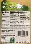 100% orange juice