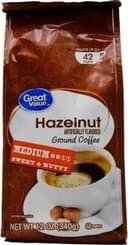Great Value Hazelnut Medium Roast Ground Coffee, 12 Oz