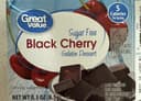 Black cherry gelatin dessert