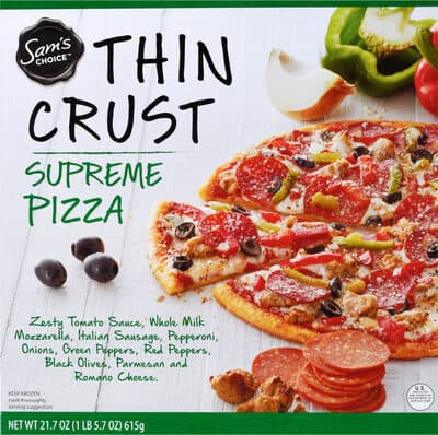 Thin Crust Supreme Pizza
