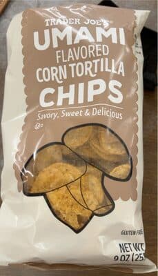 umami flavored corn tortilla chips