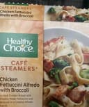 Chicken fettuccine with broccoli