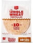 100% Whole Wheat Tortillas