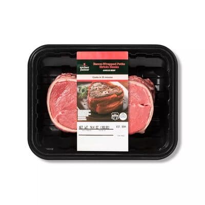 Bacon-Wrapped Petite Sirloin Steaks