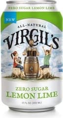 Virgil's zero sugar lemon lime soda