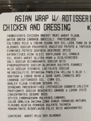 Asian Wrap with Rotisserie Chicken & Dressing