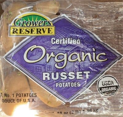 Certified Organic Russet Potatoes