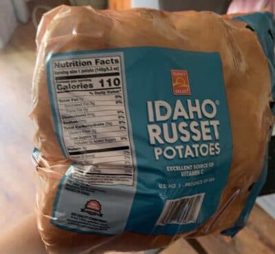 Idaho russet potatoes