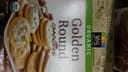 Golden round crackers, golden round