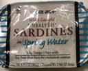 Wild caught Unsalted sardines in spring water