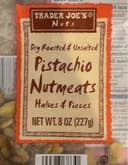 Dry Roasted & Unsalted Pistachio Nutmeats Halves & Pieces