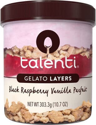 Layers black raspberry vanilla gelato