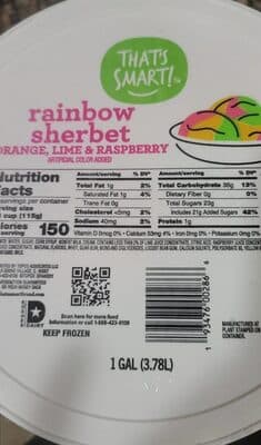 Rainbow sherbert