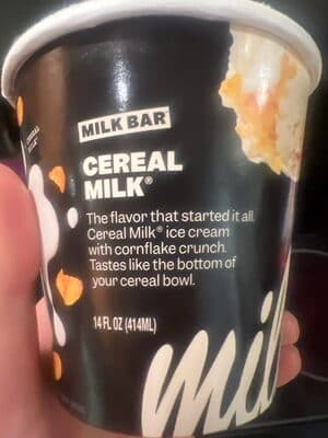 Cereal milk ice cream