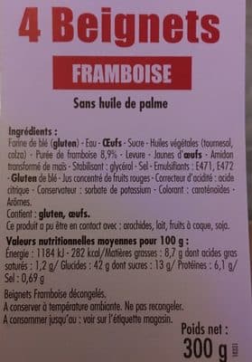 4 Beignets Framboise