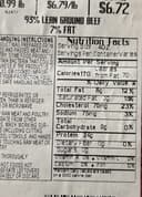 93% Lean Ground Beef